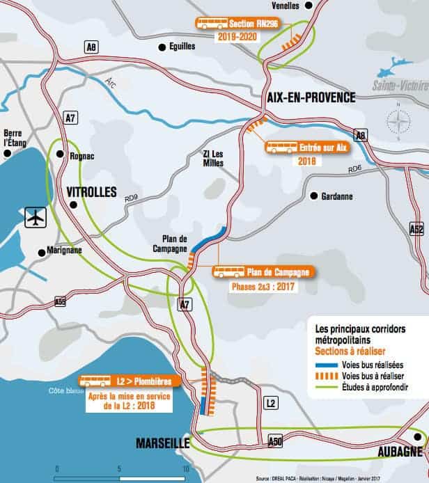 , Bientôt des couloirs réservés aux bus sur toutes les autoroutes autour de Marseille, Made in Marseille