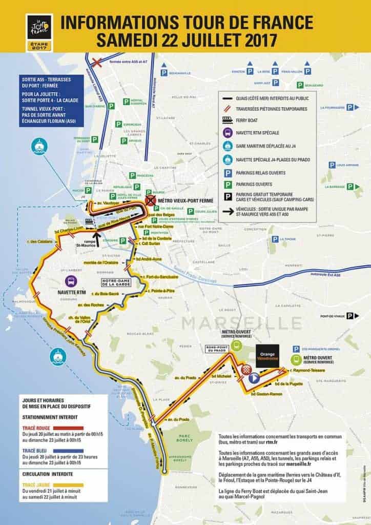 , Le parcours et les conditions de circulation de l&#8217;étape du Tour de France #Marseille, Made in Marseille