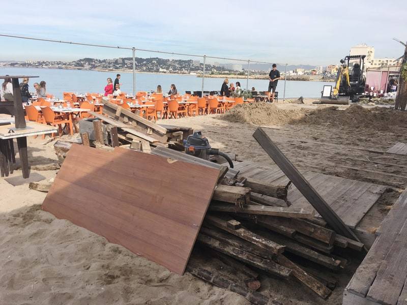 , Reportage &#8211; La fin des restos et un nouveau projet sur la plage de la Pointe Rouge, Made in Marseille
