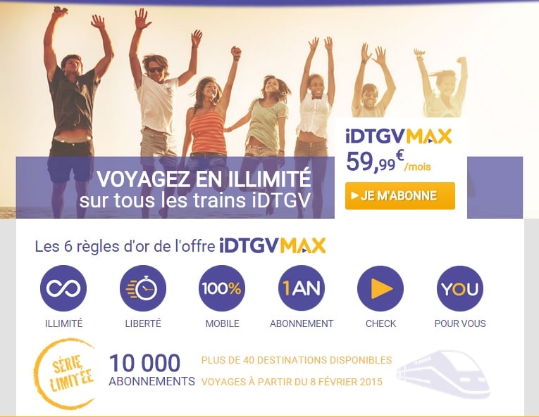 iDTGV, iDTGV met en vente des pass illimités à l&rsquo;année, Made in Marseille