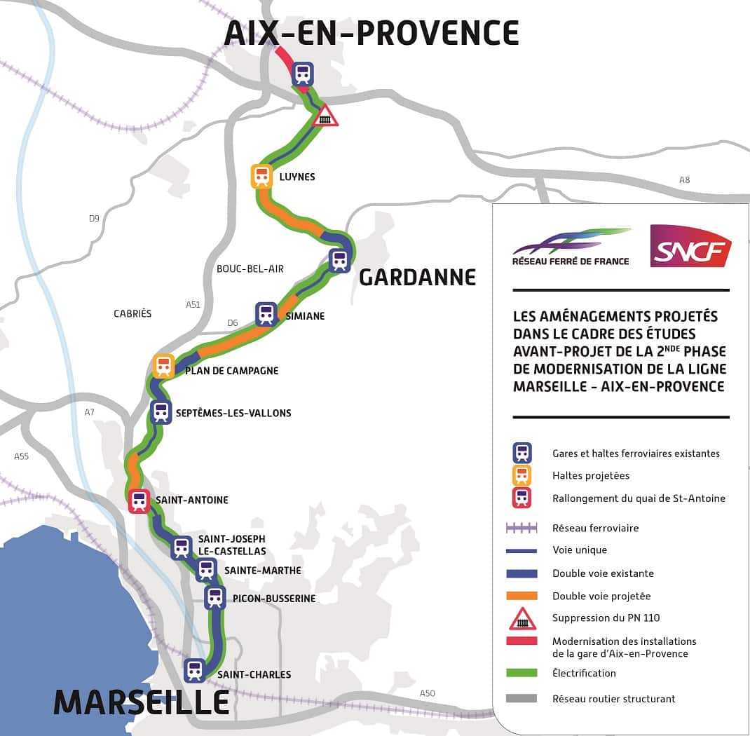 Aix et Marseille, Donnez votre avis sur le futur trajet de T.E.R. entre Aix et Marseille, Made in Marseille