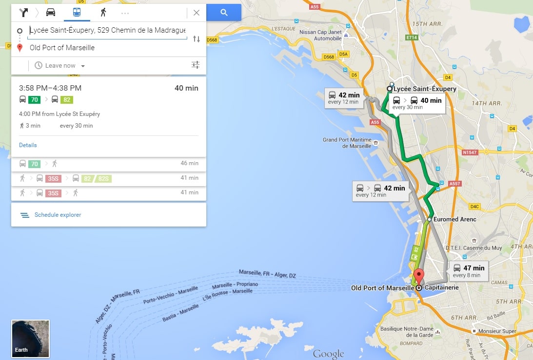 Google, [Marseille] Google lance un service pour optimiser vos déplacements, Made in Marseille