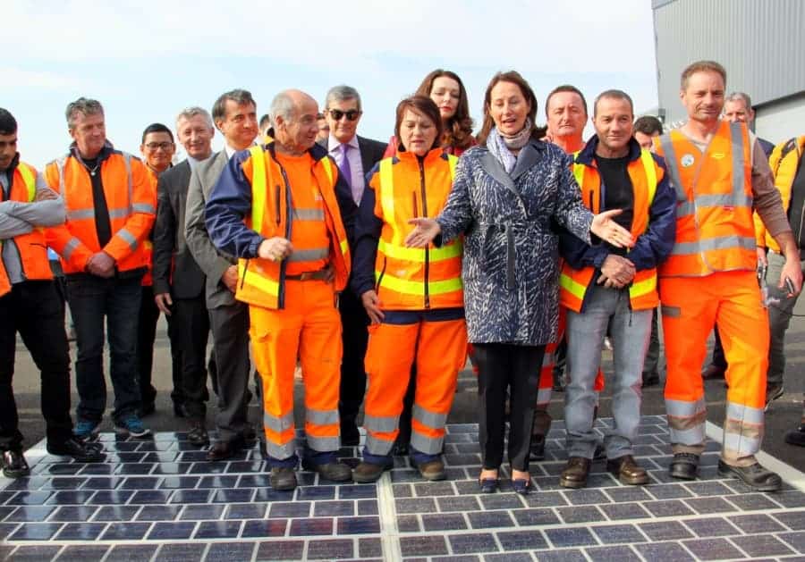 route solaire, [Vidéo] Ségolène Royal lance la première route solaire en direct de la L2, Made in Marseille