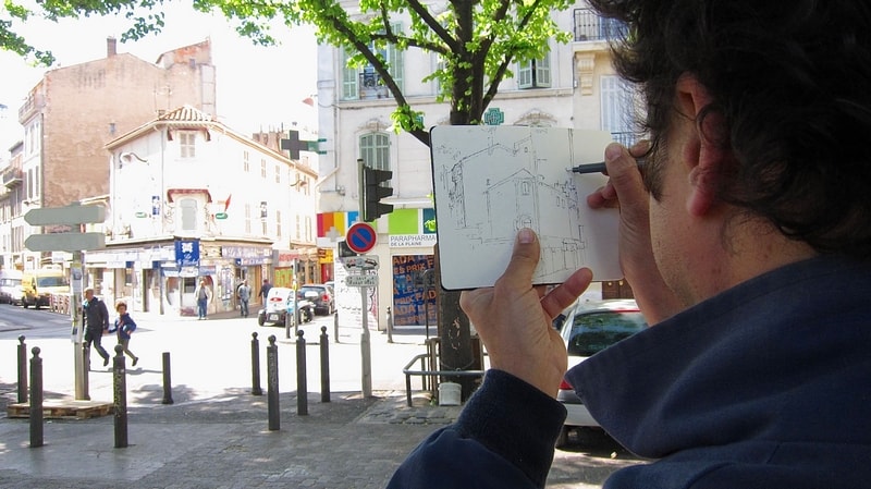Medhi Zannad, 39 lieux marseillais bientôt réunis dans un carnet de dessins, Made in Marseille
