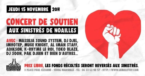 , Marseille – Mouvement de solidarité et collectes pour les sinistrés de la rue d&rsquo;Aubagne, Made in Marseille