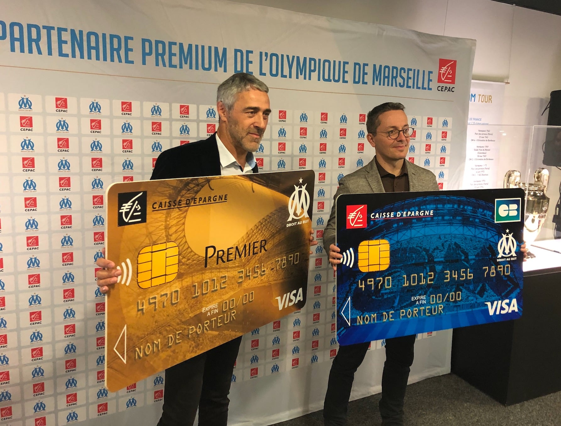 , La Caisse d&rsquo;Epargne CEPAC lance ses nouvelles cartes bancaires de l&rsquo;OM, Made in Marseille