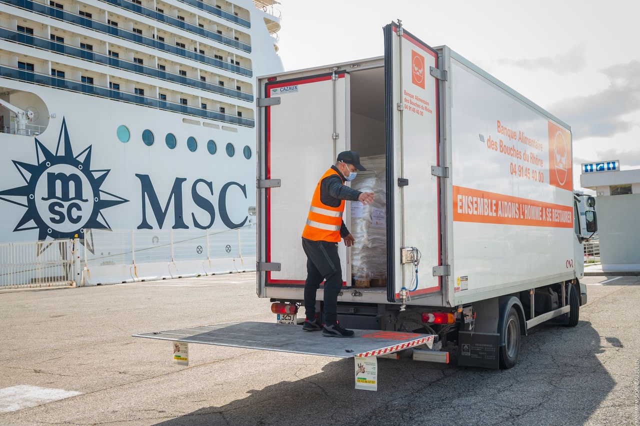 , Le port réceptionne et distribue 4 tonnes de marchandises aux plus démunis, Made in Marseille