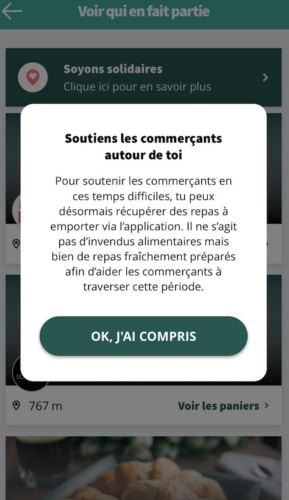 , L&#8217;application antigaspi &#8220;Too good to go&#8221; s&#8217;adapte avec des paniers &#8220;nécessaires&#8221;, Made in Marseille