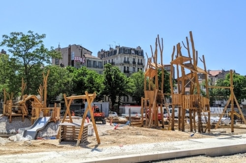 , En images – Le chantier de la Plaine continue et accueille des jeux d&rsquo;enfants, Made in Marseille