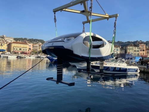 , Les taxis « volants » SeaBubbles déployés au large de Cassis, Made in Marseille