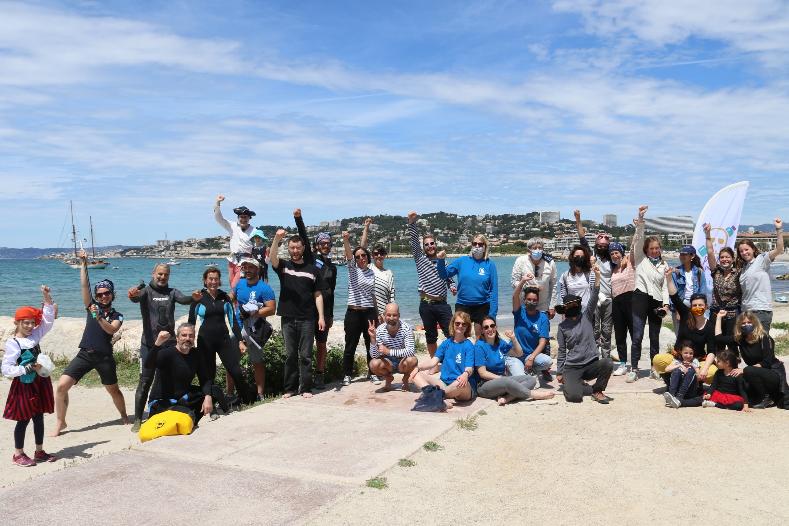 , Sur les plages du Prado, les pirates du plastique amassent un butin de 36 kilos de déchets, Made in Marseille
