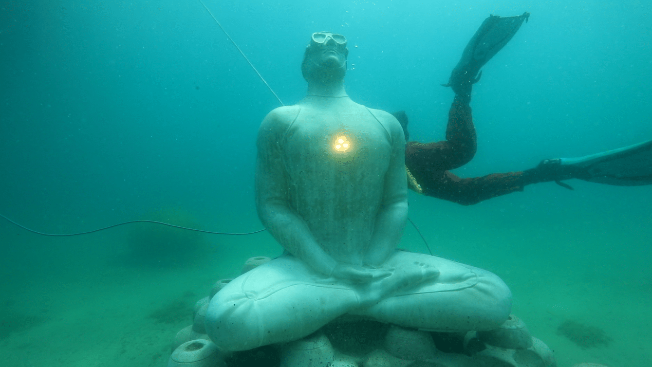 , Vidéo &#8211; Une statue connectée débarque au Musée subaquatique de Marseille, Made in Marseille