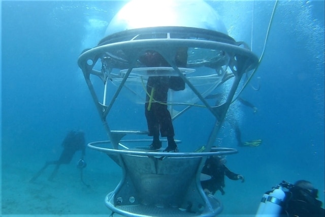 , Reportage dans l&#8217;Aquabulle, capsule d&#8217;observation immergée au Musée subaquatique de Marseille, Made in Marseille