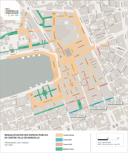 , La requalification de l&#8217;hypercentre de Marseille se poursuit sur les rues Davso, Haxo et des Récolettes, Made in Marseille