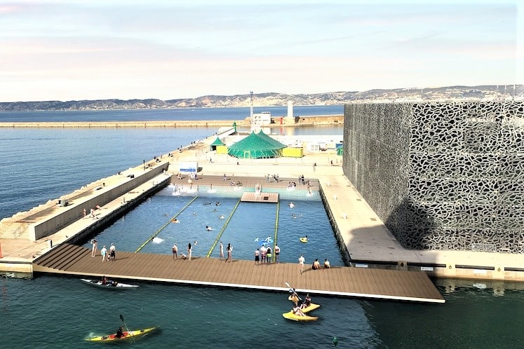 baignade, La Ville de Marseille veut aménager un spot de baignade au pied du Mucem, Made in Marseille