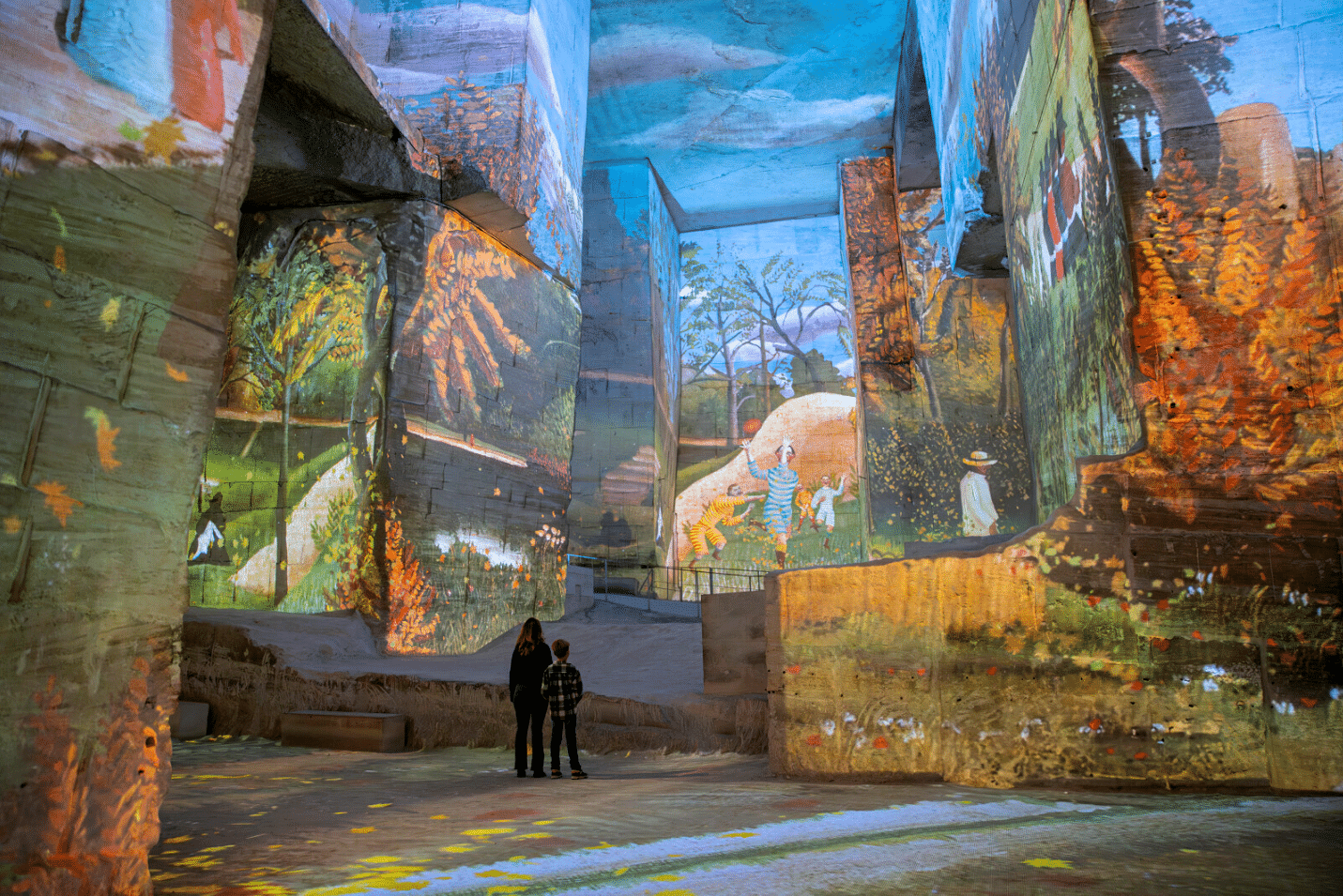 Carrières des Lumières, Claude Monet et le Douanier Rousseau aux Carrières des Lumières pendant un an, Made in Marseille