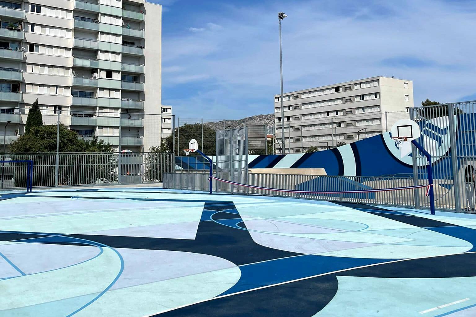Notoç, Un complexe sportif transformé en oeuvre d&#8217;art dans les quartiers Sud, Made in Marseille