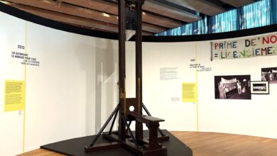 La dernière guillotine exposée au Mucem depuis le 9 octobre.