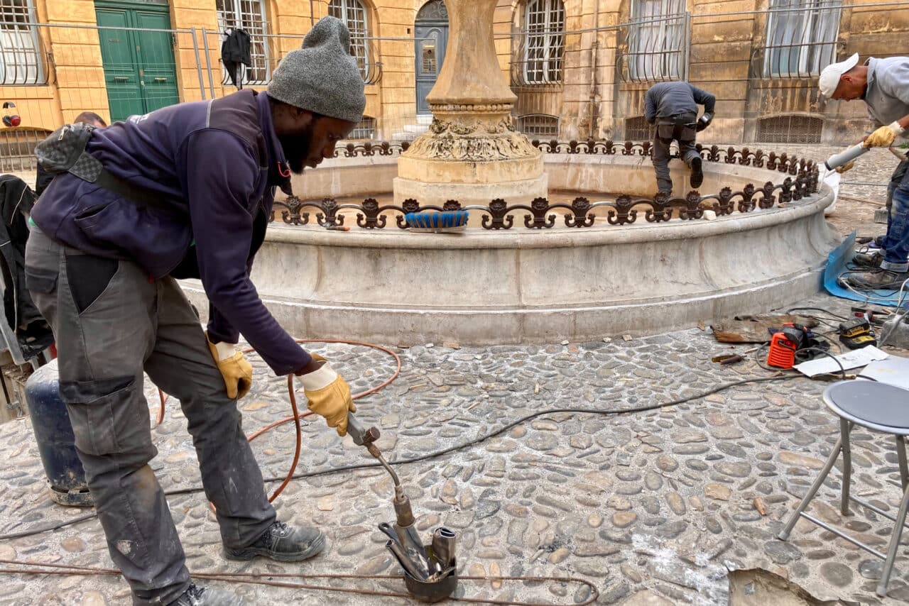 Fontaine d'Albertas, À Aix-en-Provence, la fontaine d&rsquo;Albertas reprend de l&rsquo;éclat avec la fin des travaux, Made in Marseille