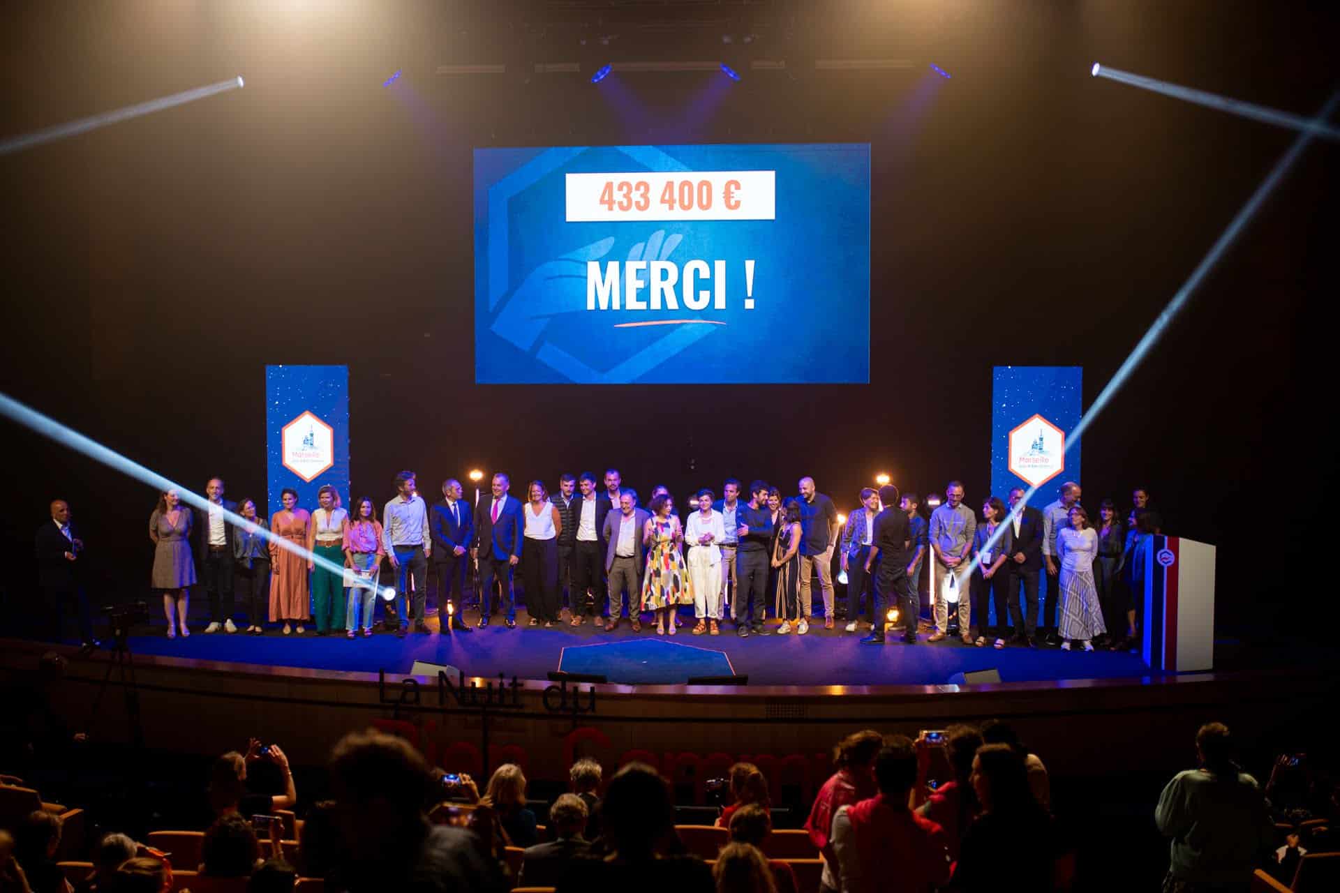 nuit du bien commun, 433 400 € récoltés pour 10 associations lors de la Nuit du Bien Commun, Made in Marseille