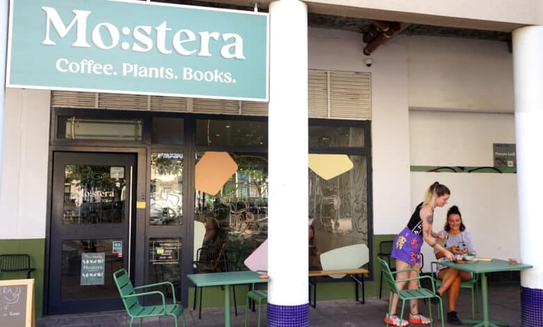 Mo:stera coffee plants books rue de Lodi