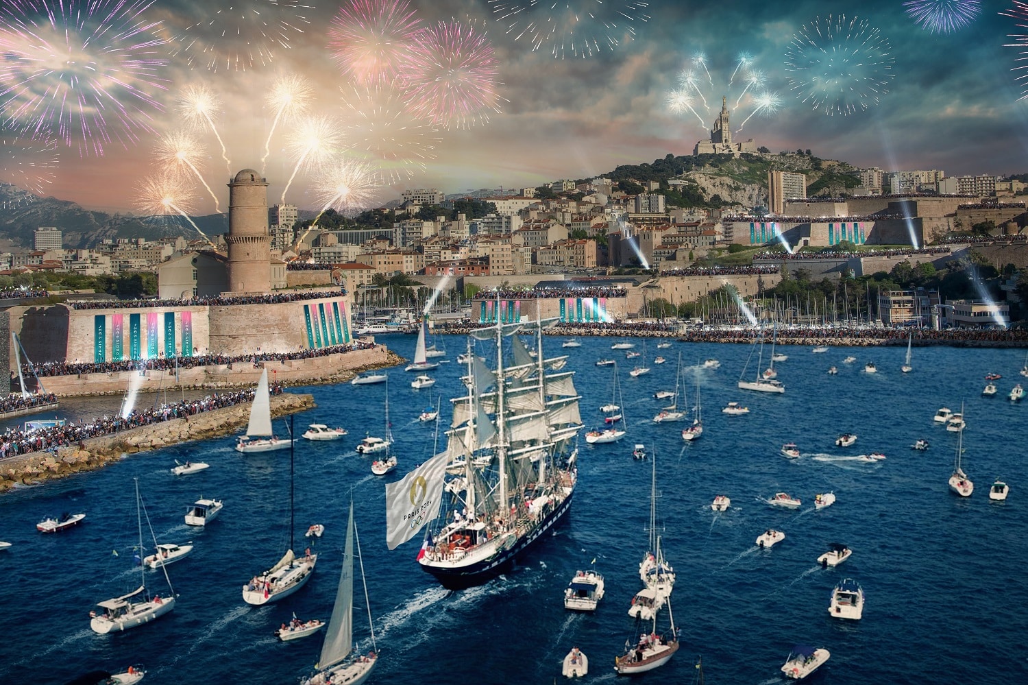 flamme, Vidéo | La flamme olympique fera son arrivée en France par le Vieux-Port de Marseille en 2024, Made in Marseille