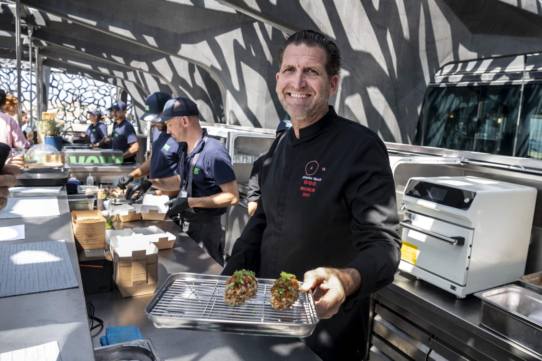 Mazzia, Alexandre Mazzia inaugure son restaurant « street food » sur le toit du Mucem, Made in Marseille