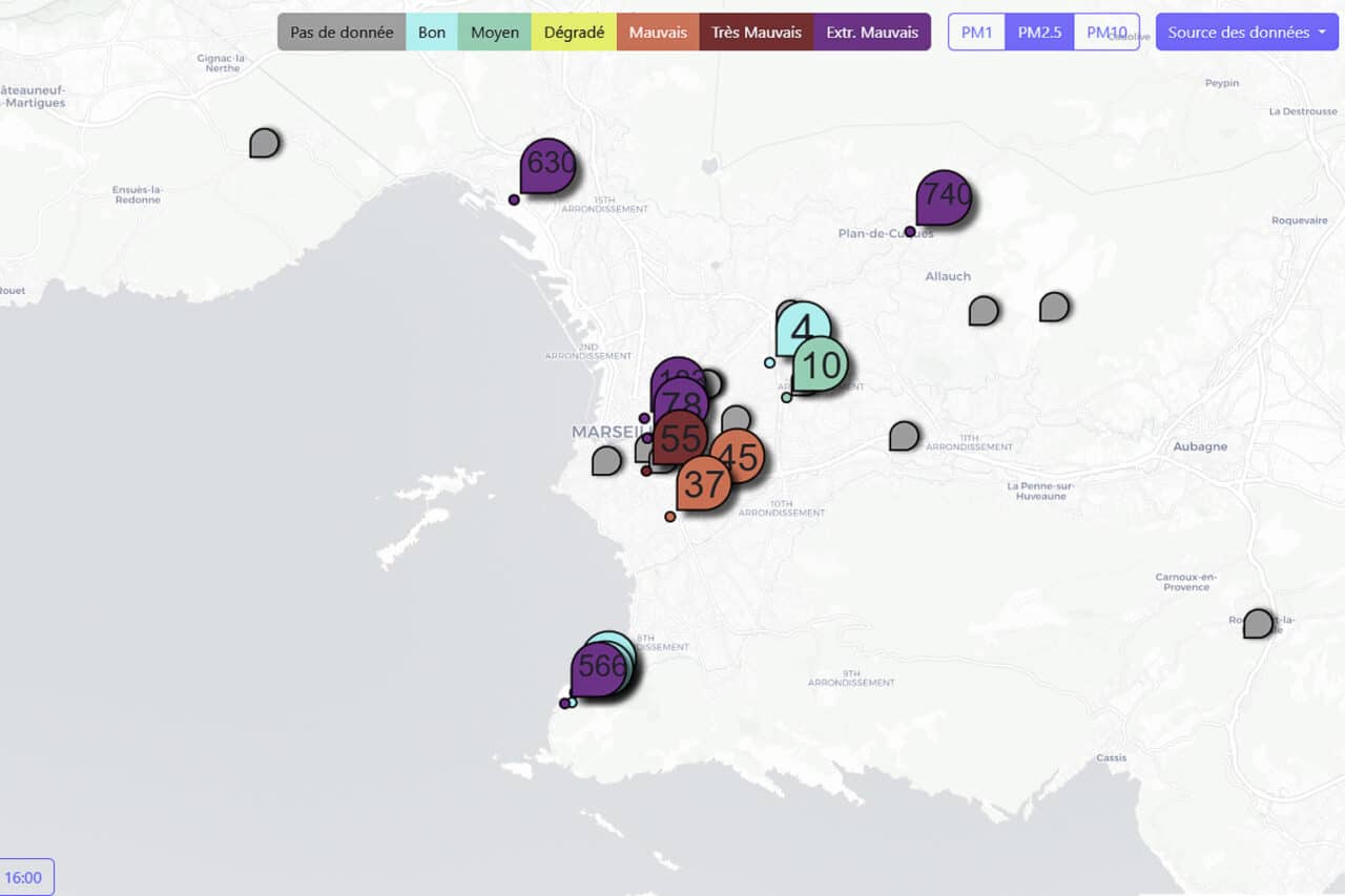 pollution de l'air, Incendie à Marseille : Atmosud alerte sur une pollution de l&rsquo;air jamais vue à cette échelle, Made in Marseille