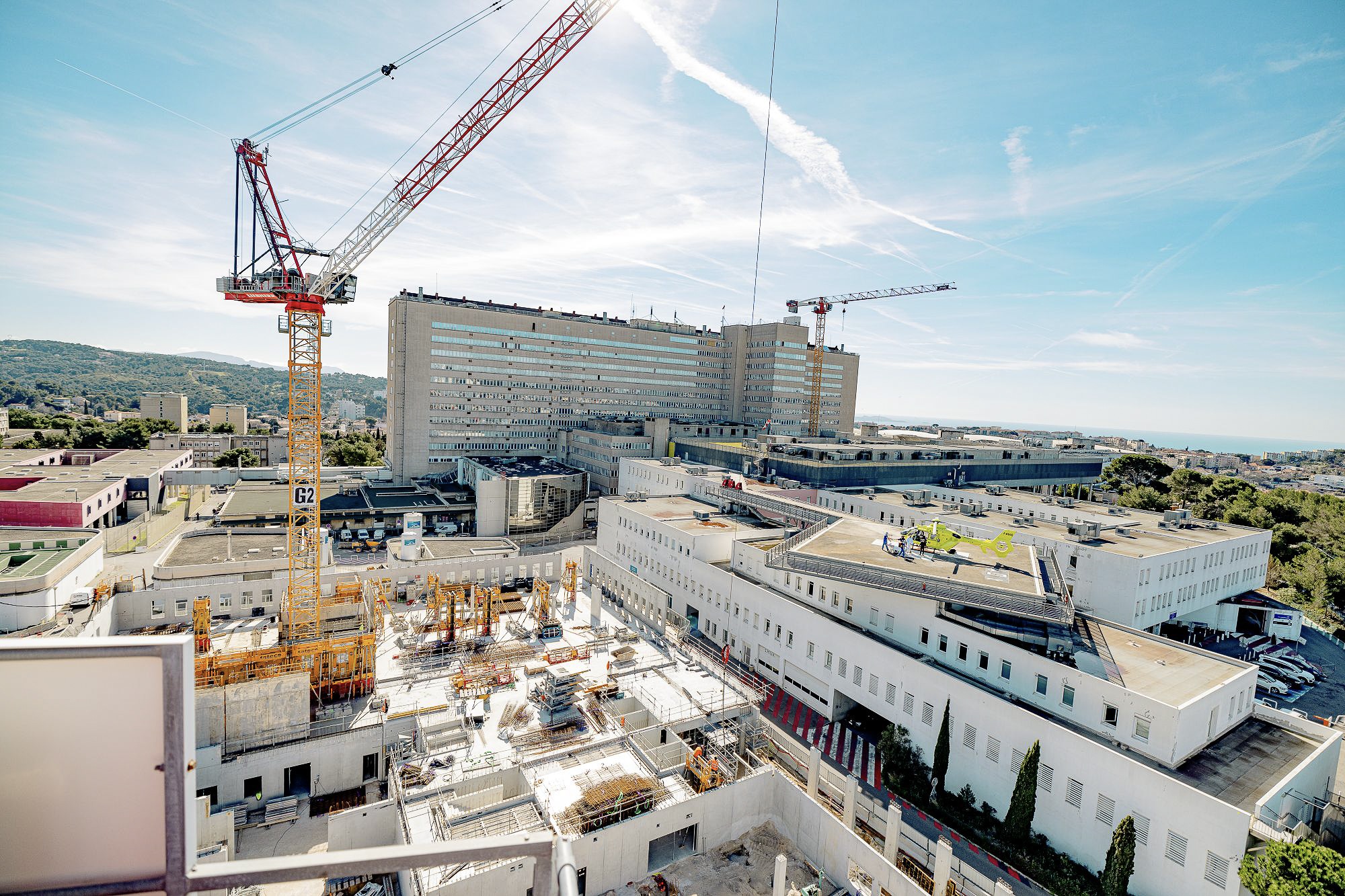 h&ocirc;pital nord, L&rsquo;H&ocirc;pital Nord en plein chantier pour construire un nouveau b&acirc;timent cardiovasculaire, Made in Marseille