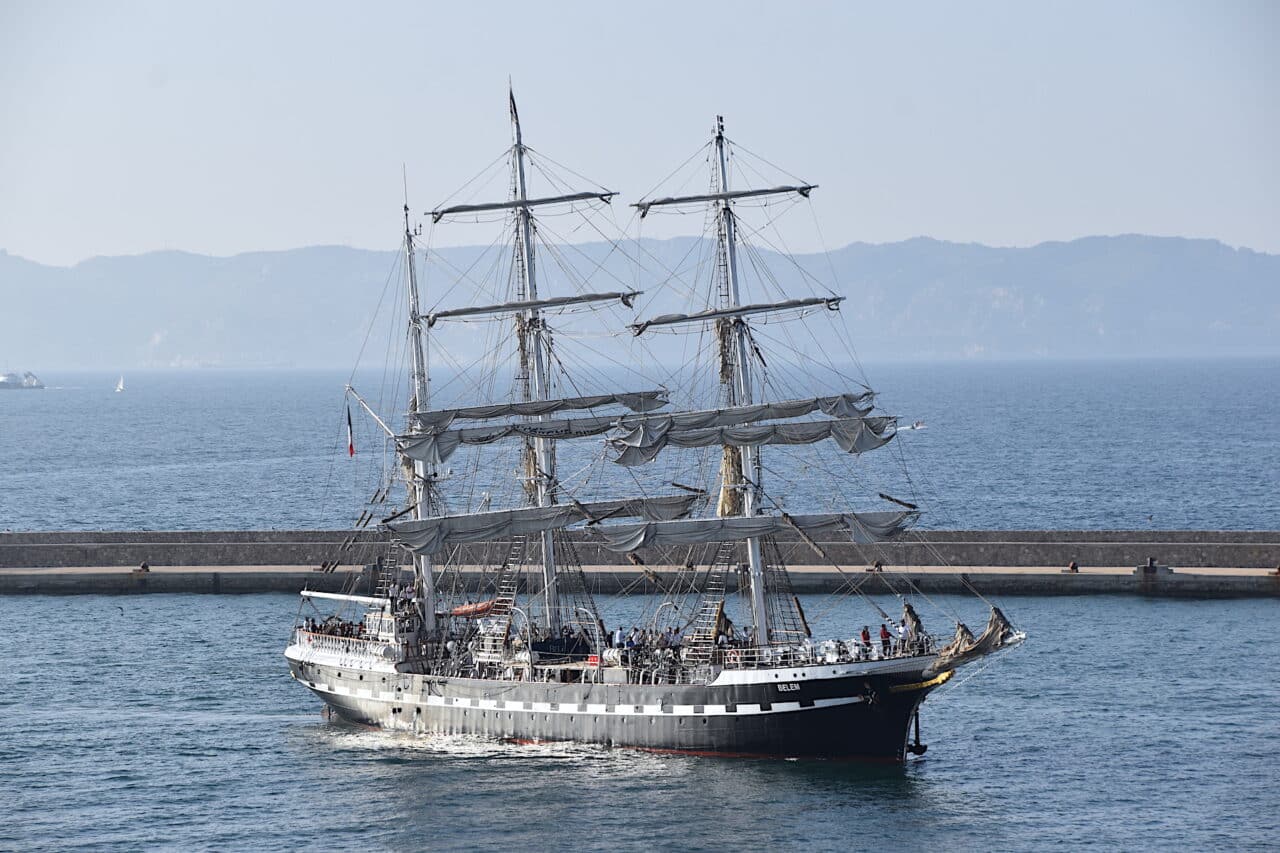 Belem, Grande répétition du Belem dans le Vieux-Port de Marseille pour les JO 2024, Made in Marseille