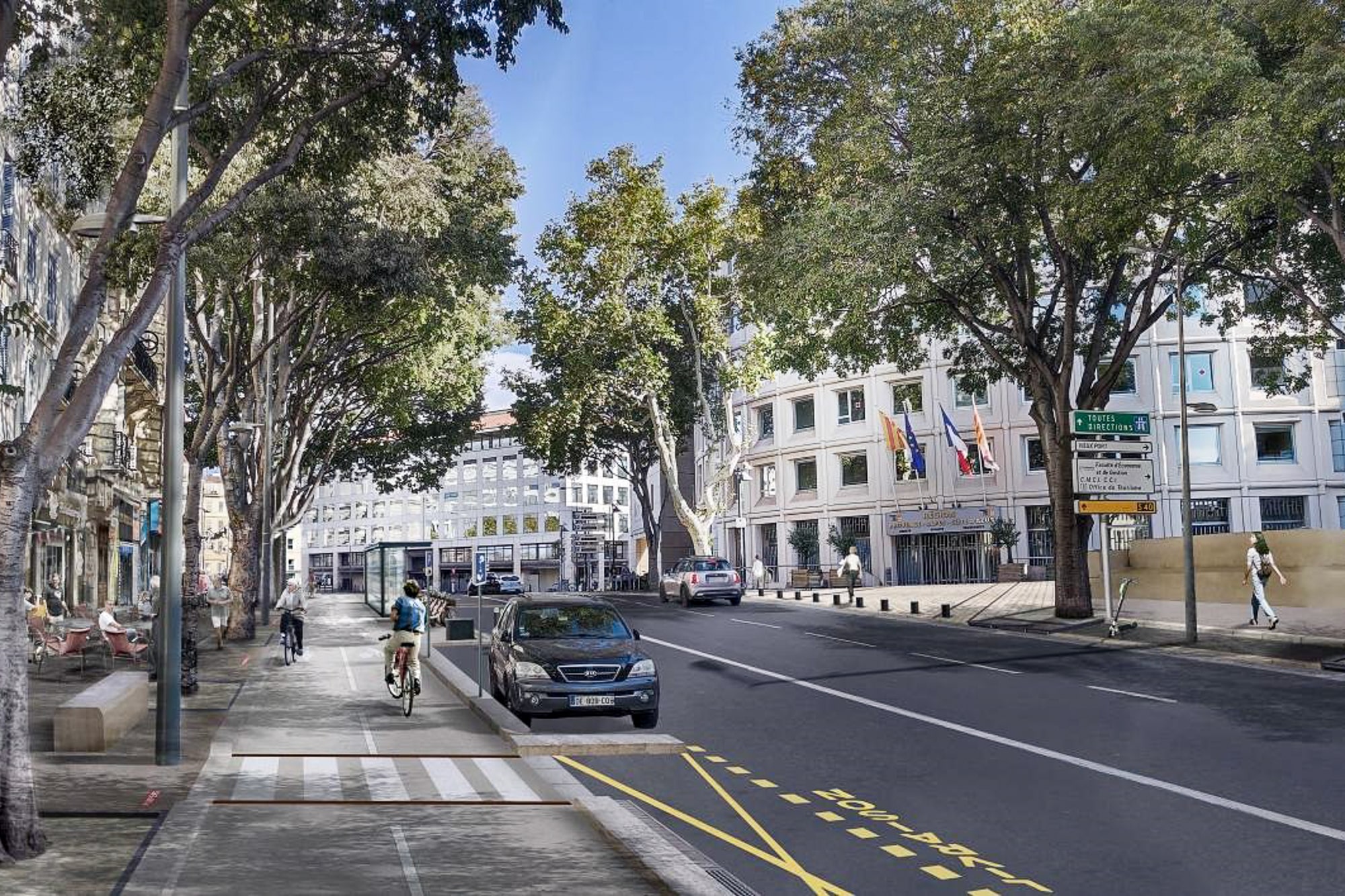 boulevard des dames, Piste cyclable, pav&eacute;s, trottoirs… Le boulevard des Dames entame sa transformation, Made in Marseille