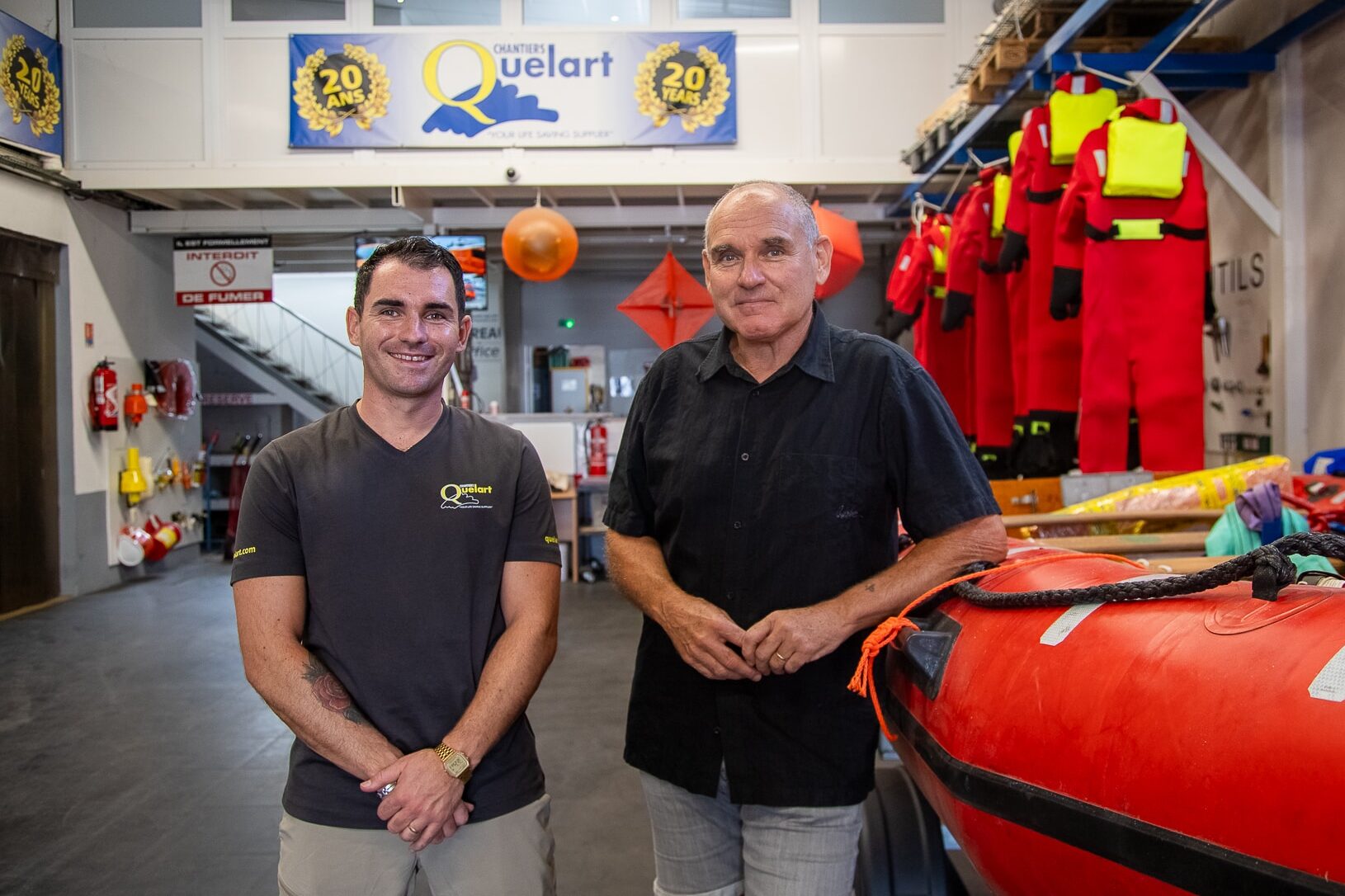 quelart, La bonne rencontre | Les Chantiers Quelart à Biot, la sécurité maritime de père en fils, Made in Marseille