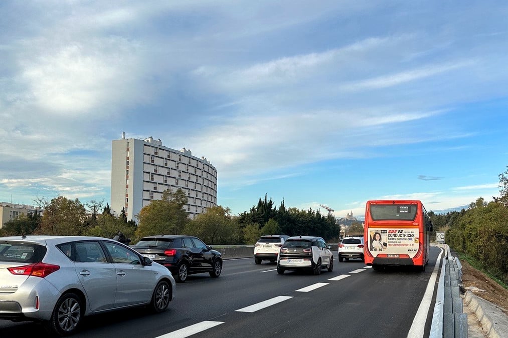 A50, Des voies réservées aux bus ouvrent sur une portion de l&rsquo;A50 entre Marseille et Aubagne, Made in Marseille