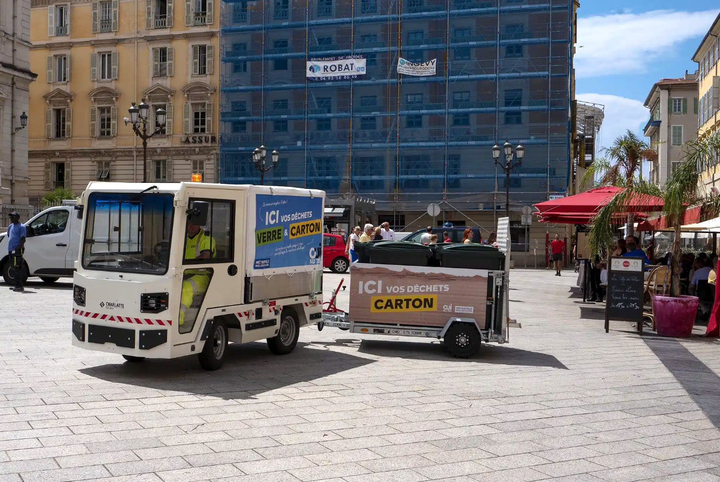 Vieux-Nice, Une fourgonnette électrique pour augmenter la collecte des déchets dans le Vieux-Nice, Made in Marseille
