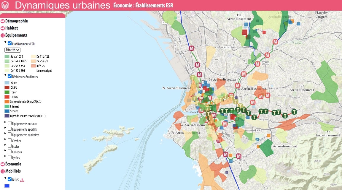 étudiants, Une carte interactive pour aider les étudiants d&#8217;Aix-Marseille à trouver un logement, Made in Marseille