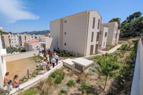 caillols, Entre restanques et v&eacute;g&eacute;tation, la vitrine d&rsquo;une op&eacute;ration de 1000 logements sociaux inaugur&eacute;e aux Caillols, Made in Marseille