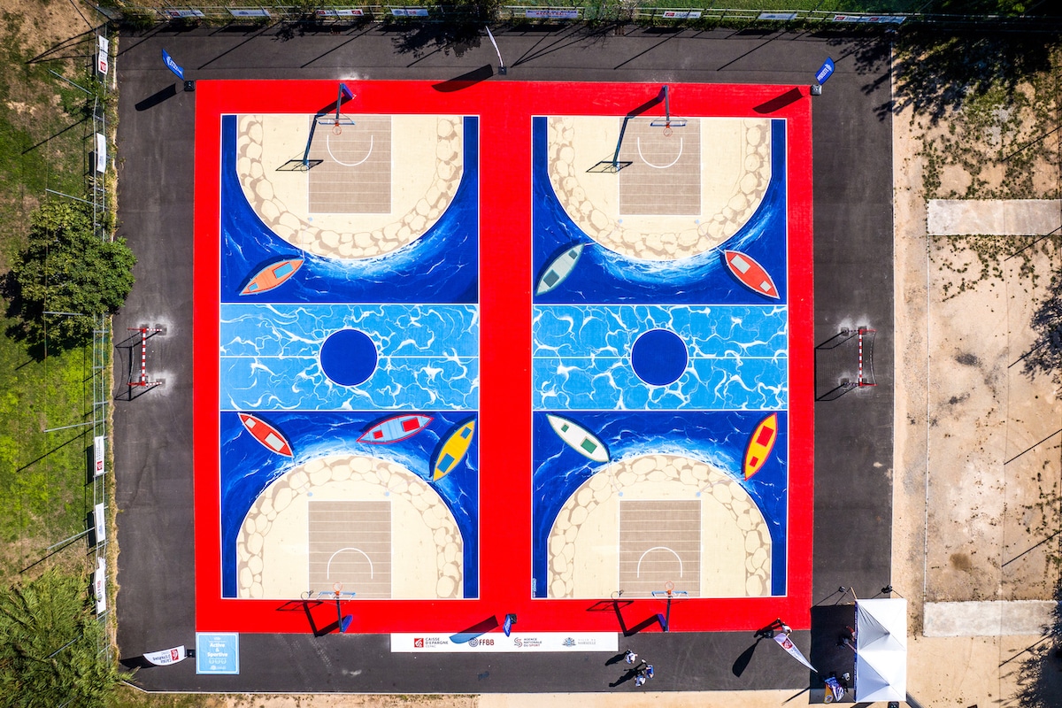 terrains de basket, À Marseille, des terrains de basket rénovés avec des artistes, Made in Marseille