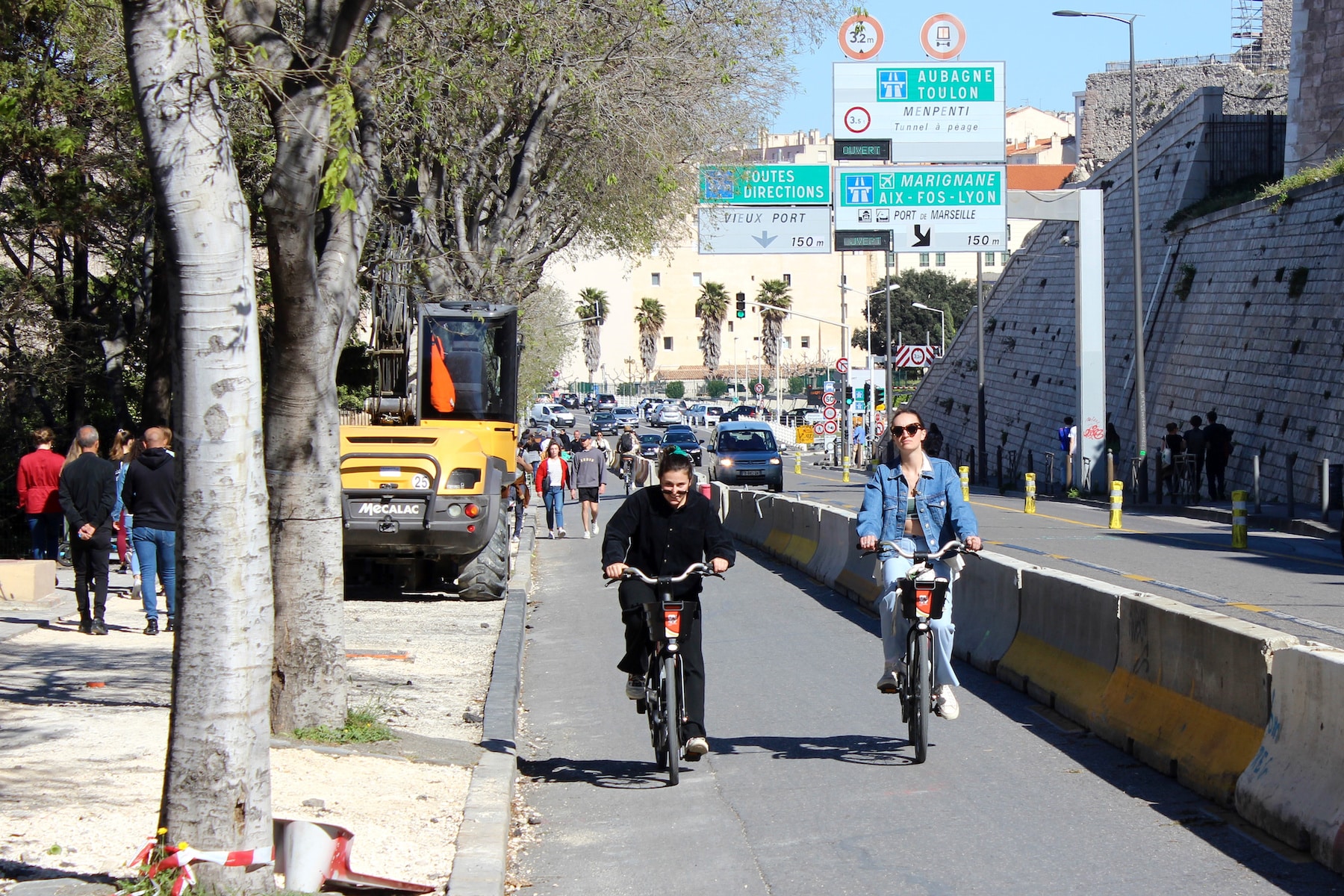 piste cyclable, Dernière ligne droite pour la piste cyclable entre le Vieux-Port et les Catalans, Made in Marseille