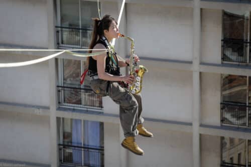 funambules, Des funambules &agrave; 60 m&egrave;tres au dessus du Centre Bourse pour un show a&eacute;rien ce samedi, Made in Marseille