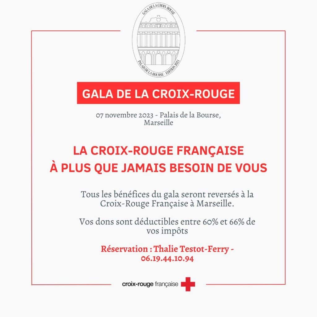 Gala de la Croix-Rouge, Gala caritatif de la Croix-Rouge, l&rsquo;événement solidaire pour les plus démunis, Made in Marseille
