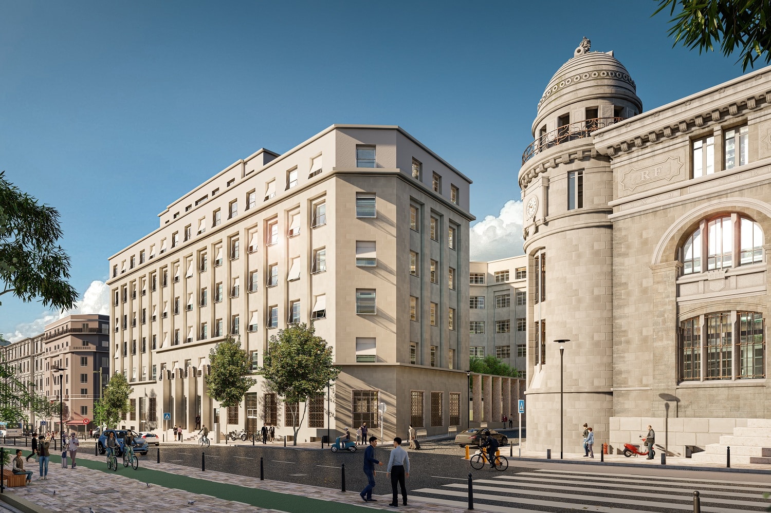 projet, Voisin de la Poste Colbert, le projet d&#8217;immeuble de bureaux Grand Central est lancé, Made in Marseille