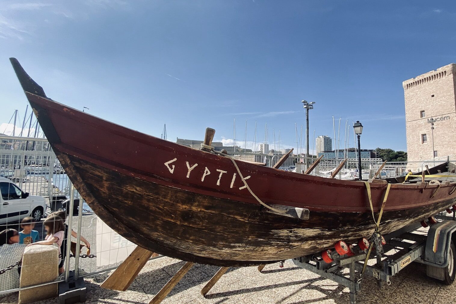 Gyptis, Gyptis, la réplique d&rsquo;un navire antique « cousu-main » débarque sur le Vieux-Port, Made in Marseille