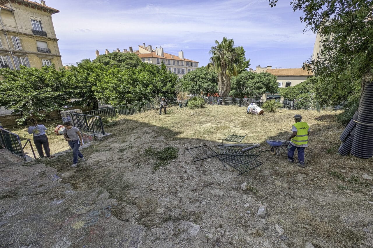jardin, Jeux d&rsquo;enfants et guinguette, le futur jardin Saint-Nicolas en chantier sur la Corderie, Made in Marseille