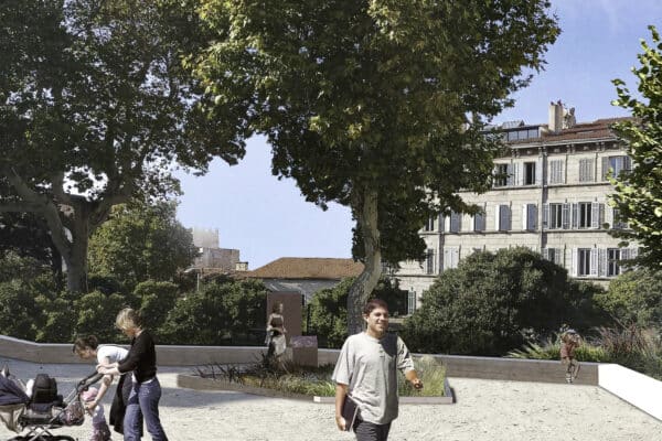 jardin, Jeux d&rsquo;enfants et guinguette, le futur jardin Saint-Nicolas en chantier sur la Corderie, Made in Marseille