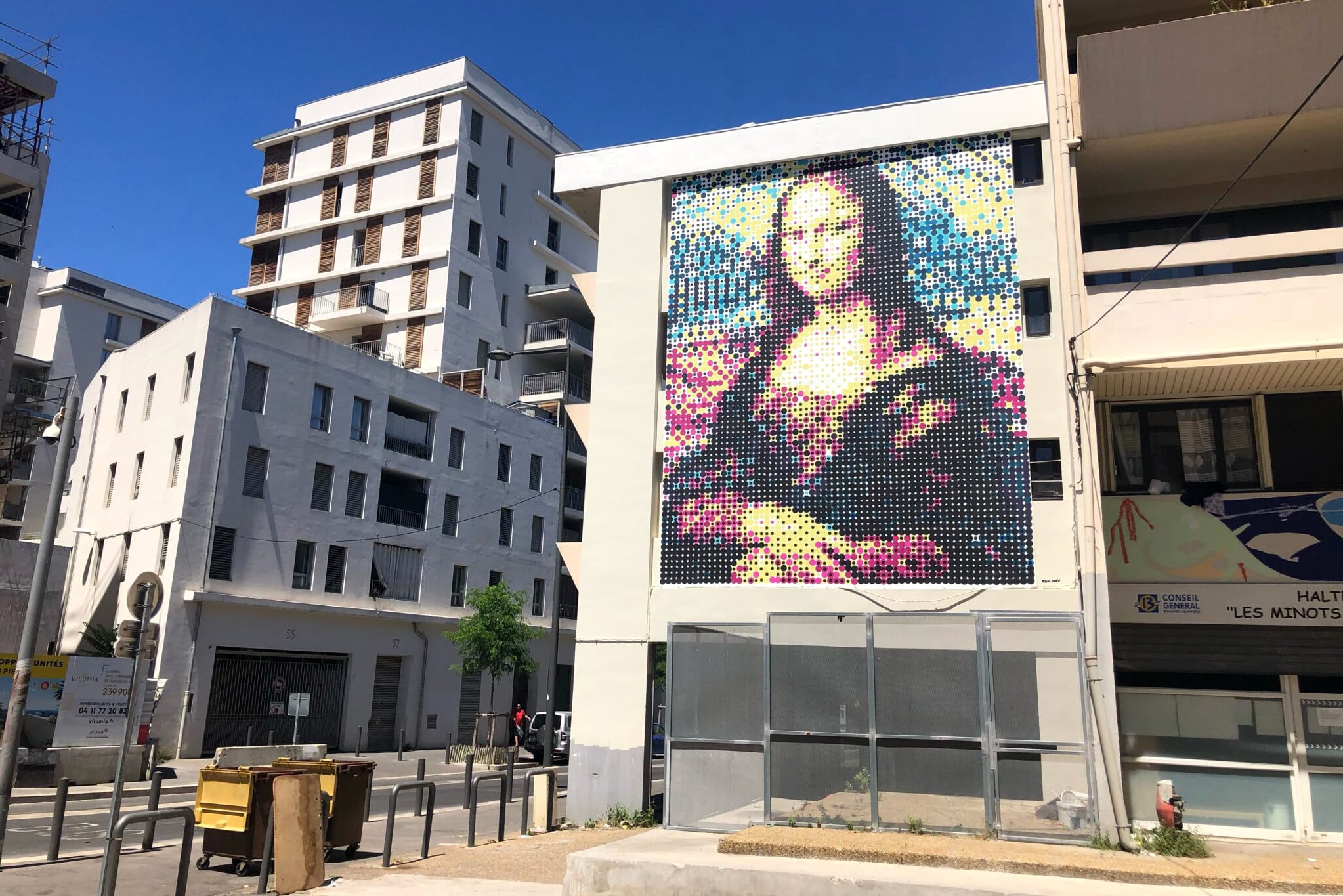 Joconde, Marseille : une immense fresque de la Joconde s&#8217;expose à Fonscolombes, Made in Marseille