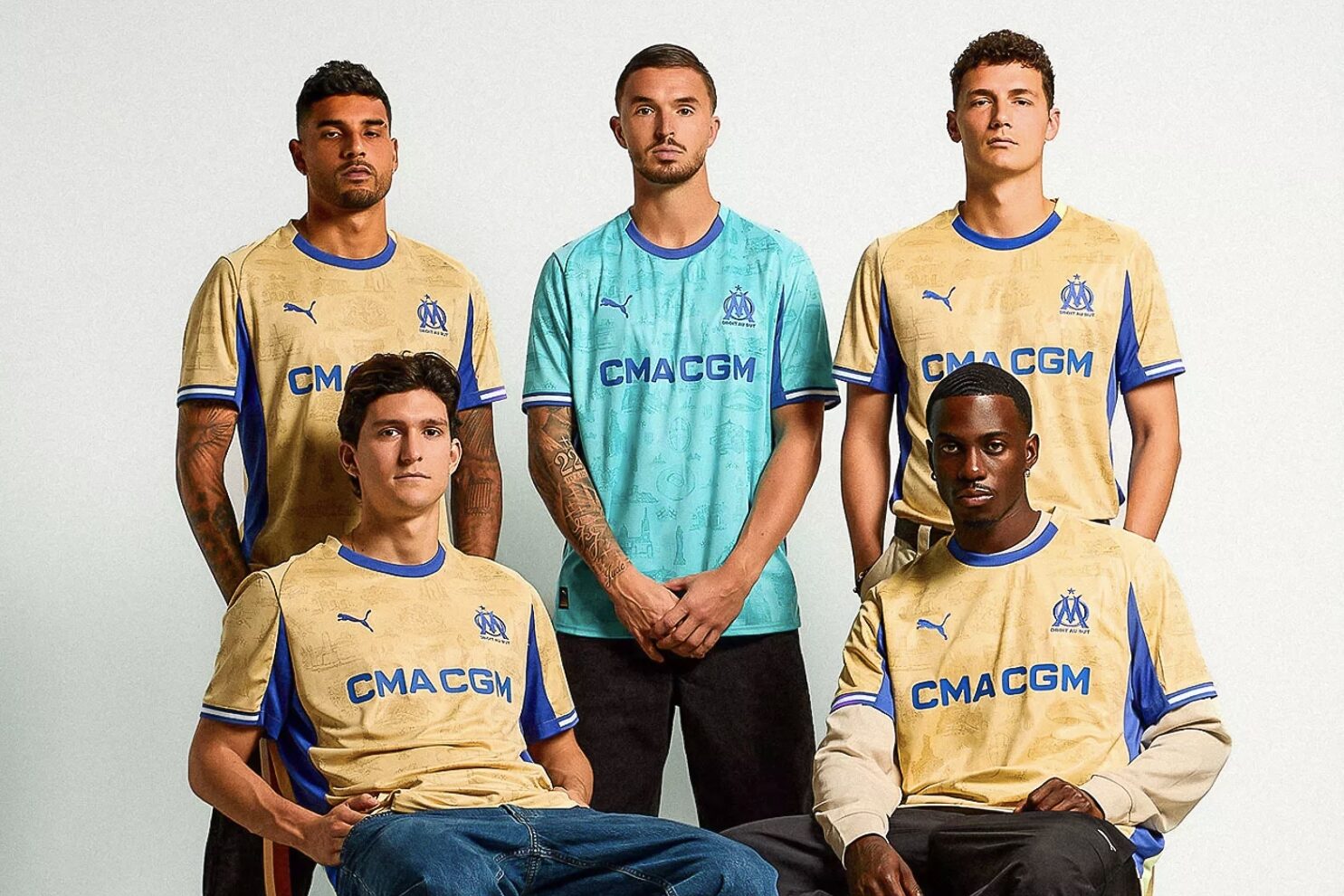 maillot, L&rsquo;OM dévoile un nouveau maillot doré en hommage à la Bonne Mère rénovée, Made in Marseille