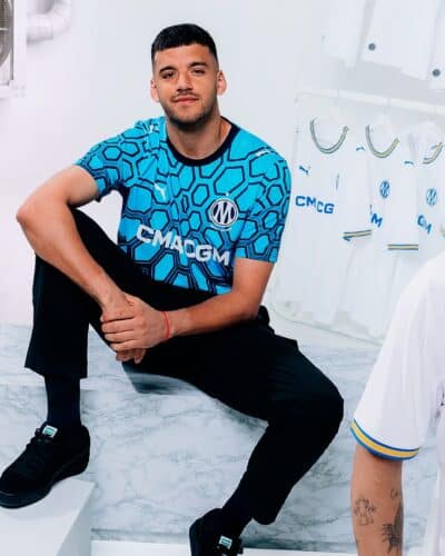 maillot OM, D&eacute;couvrez les nouveaux maillots de l&rsquo;OM pour la saison 2026-2027, Made in Marseille
