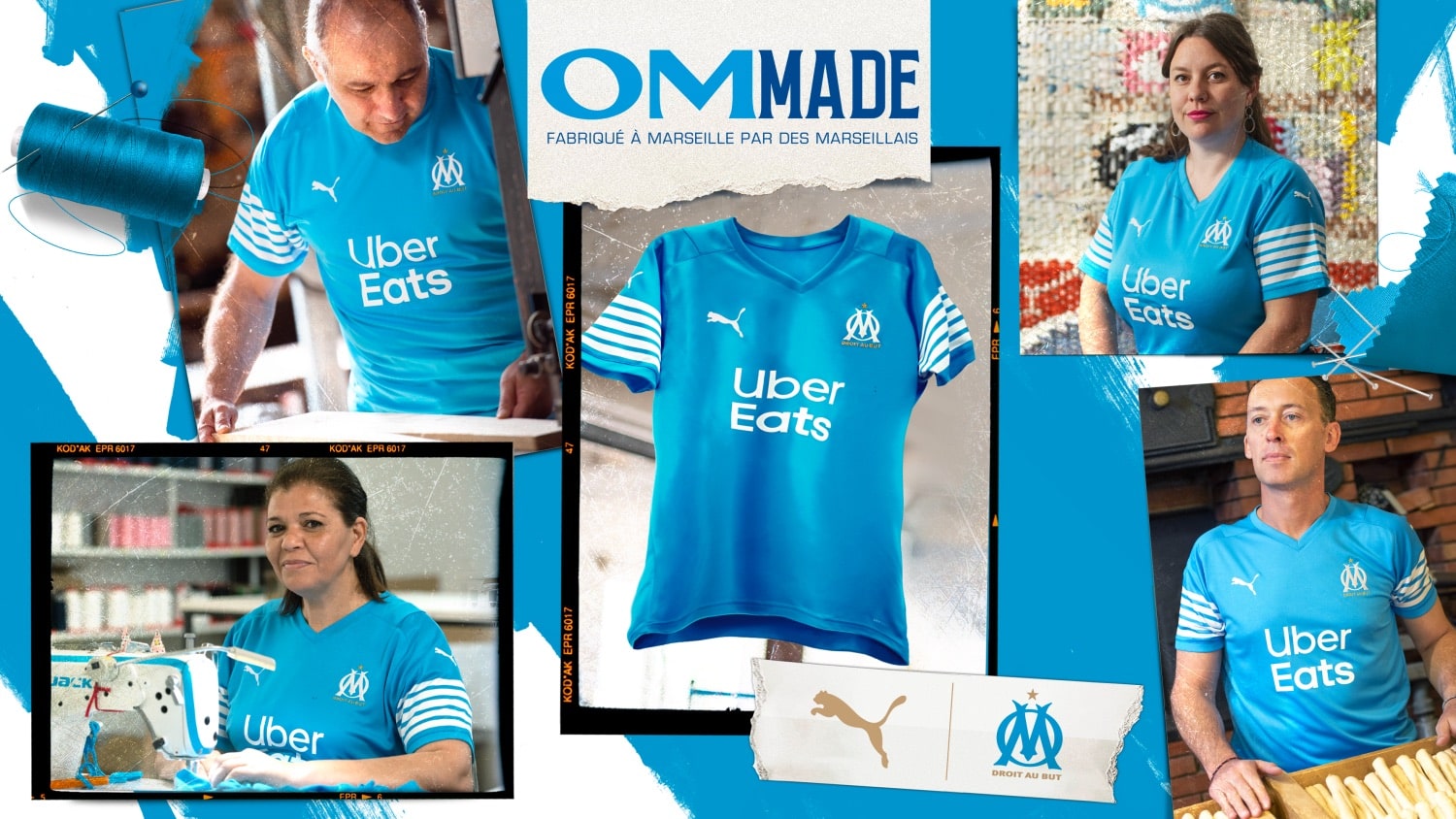 OM, L&#8217;OM et PUMA dévoilent leur maillot collector « OM Made » fabriqué à Marseille, Made in Marseille