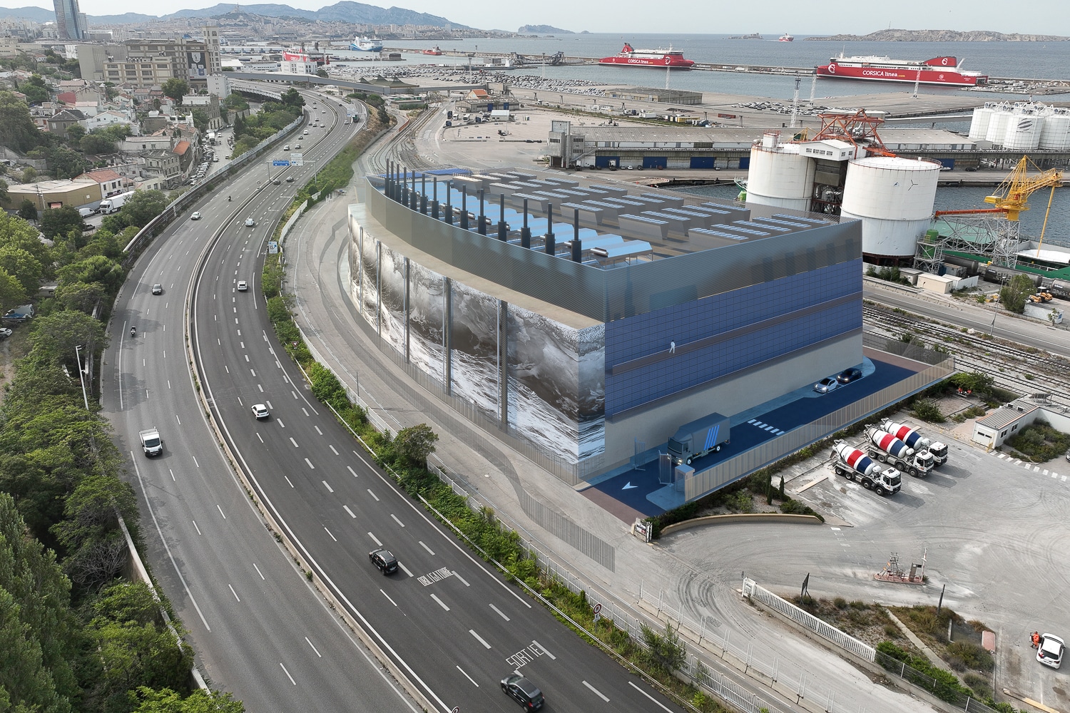data center, En images | Digital Realty va lancer le chantier de son 5e data center à Marseille, Made in Marseille