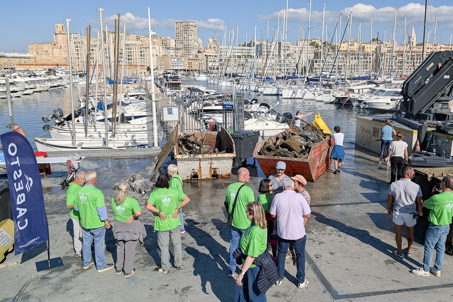 Vieux-Port, Des tonnes de déchets sorties du Vieux-Port par les sociétés nautiques, Made in Marseille
